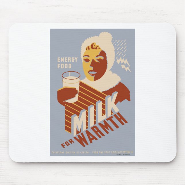 Mousepad Leite para o calor (Frente)