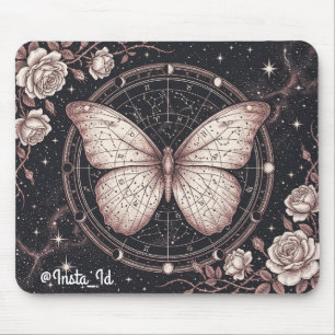 Mousepad Leitor de Tarot Borboleta Zodiacal Celestial