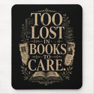 Mousepad Leitor vintage de academia sombria amante de livro