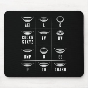 Mousepad Leitura de Gesto de Mão surdo Audição Perda de Awa