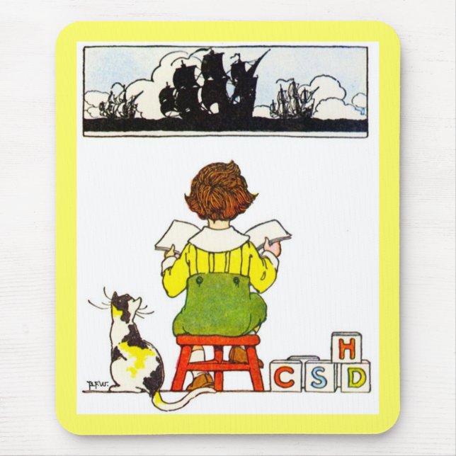 Mousepad Leitura de menino (Frente)