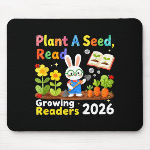 Mousepad Leitura de Verão 2026 Plante Uma Semente Leia Cres
