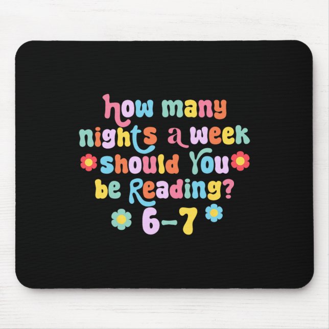 Mousepad Leitura Divertida 67 Meme 6-7 Meninos Crianças Sei (Frente)