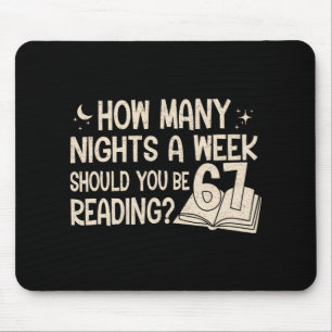 Mousepad Leitura Divertida 67 Seis Sete Meme Professor de I
