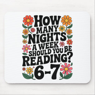 Mousepad Leitura Divertida 6 7 Seis Sete Meme Livro Engliea