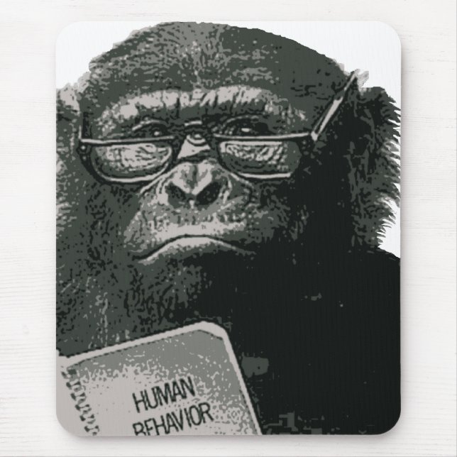 Mousepad Leitura do chimpanzé (Frente)