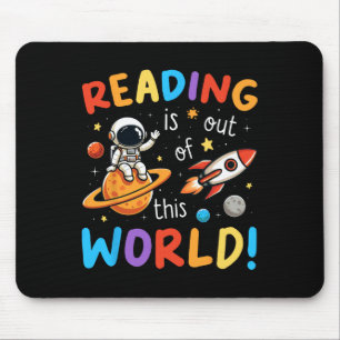 Mousepad Leitura Está Fora Deste Mundo Livros Engraçados No