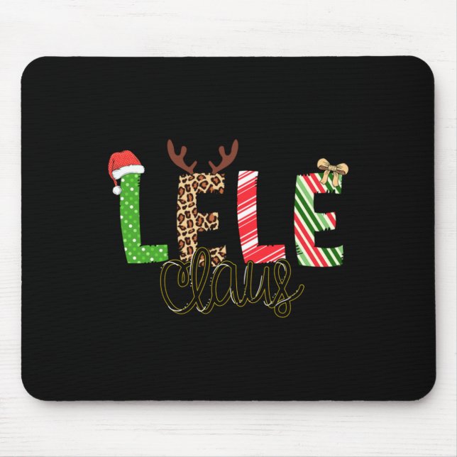 Mousepad Lele Claus Xmas Happy Family New Santa Claus Chris (Frente)