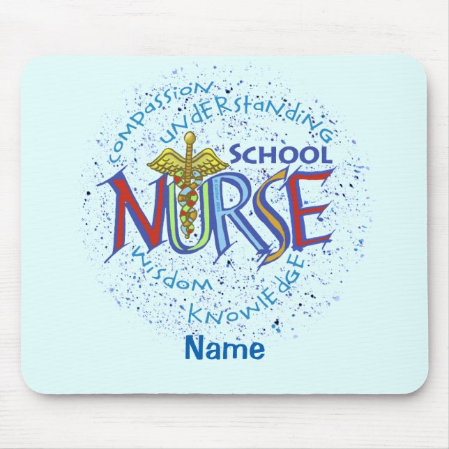 Mousepad Lema da Enfermeira Escolar (Frente)
