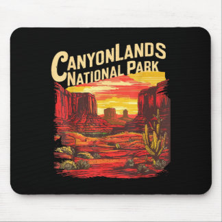 Mousepad lembrança de caminhada no parque nacional canyonla