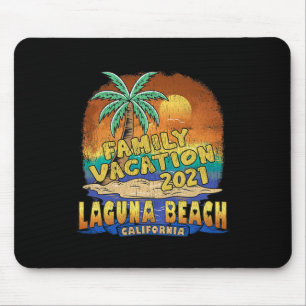 Mousepad Lembrança de Férias em Família em Laguna Beach Cal