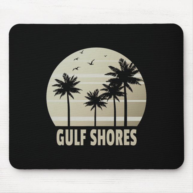 Mousepad Lembrança de Férias Gulf Shores Alama (Frente)