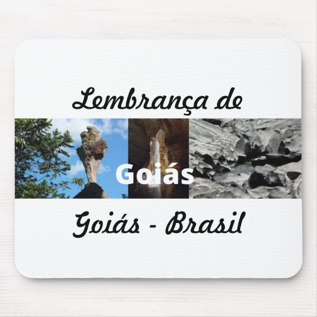 Mousepad lembrança de Goiás (Frente)