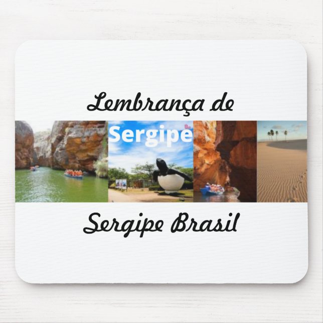 Mousepad lembrança de Sergipe Brasil (Frente)