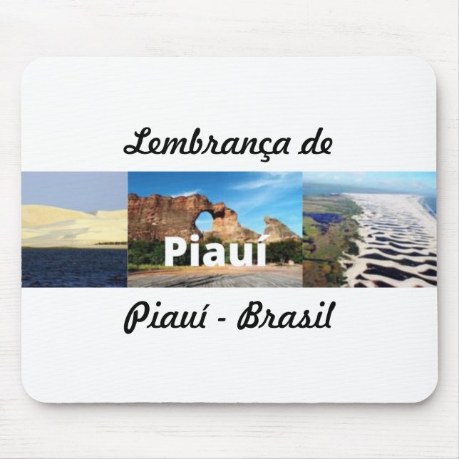 Mousepad lembrança do Piauí - Brasil (Frente)