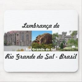 Mousepad lembrança do Rio Grande do Sul - Brasil