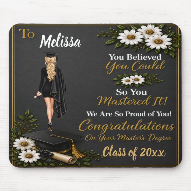 Mousepad Lembrança Personalizada de Formatura (Frente)