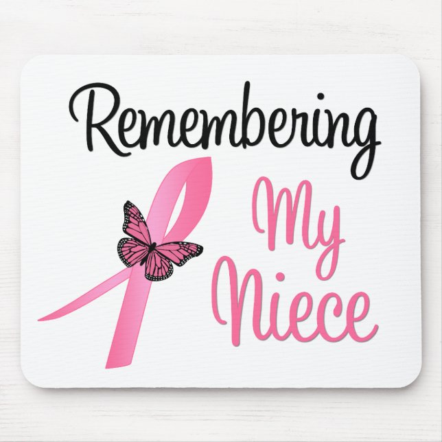 Mousepad Lembrando minha sobrinha - Consciência do Cancer d (Frente)