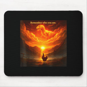 Mousepad Lembre Quem Você É Dinossauro Frango Legal Engraça