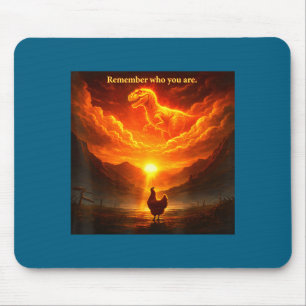 Mousepad Lembre Quem Você É Dinossauro Frango Legal Engraça