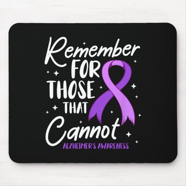 Mousepad Lembre-Se Daqueles Que Não Podem Heimerheimer Awar (Frente)