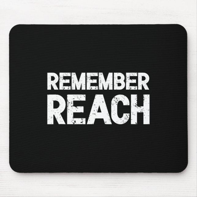 Mousepad Lembre-se do Alcance - Design Sentimental para a E (Frente)