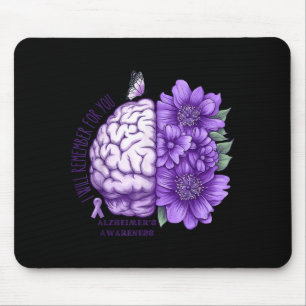 Mousepad Lembre-se por você flores de conscientização sobre