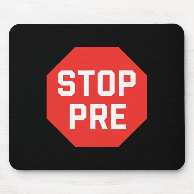 Mousepad Lembrete de Recuperação de Saúde Mental Pré-Parada (Frente)