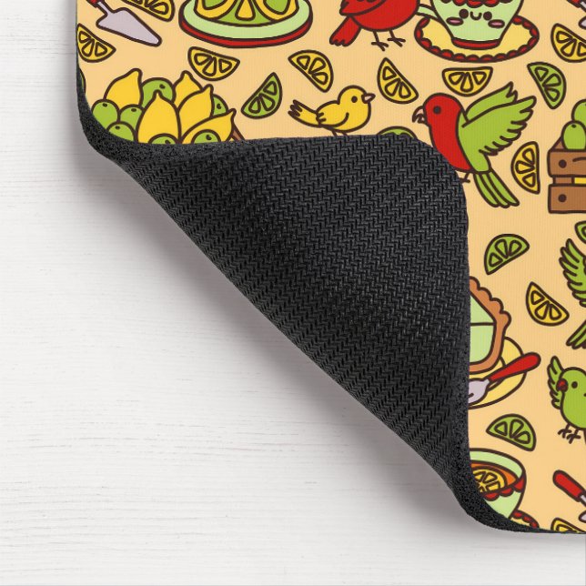 Mousepad Lemon & Lime Almofada de rato com padrão do Twitte (Canto)