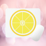 Mousepad Lemon Slice Yellow<br><div class="desc">Do you like fun mouse pads?  This mouse pad has a yellow lemon slice.</div>