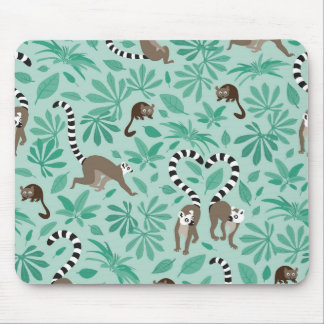 Mousepad Lemur love mint leaves