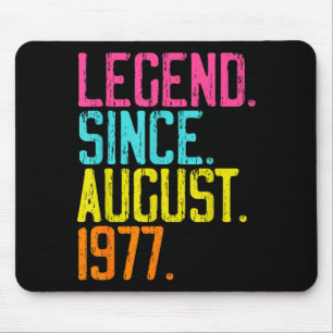 Mousepad Lenda Desde Agosto de 1977 Presentes de Aniversári