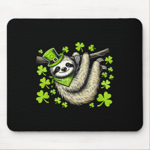 Mousepad Lendário Irlandês Sloth Shamrock Dia de São Patríc
