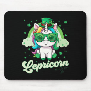 Mousepad Lendário Unicórnio Divertido Feliz Dia de São Patr
