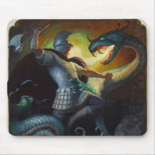 Mousepad Lendas de Carlos por Newell Convers Wyeth