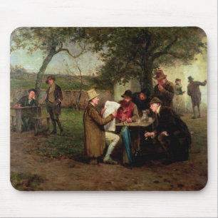 Mousepad Lendo a notícia