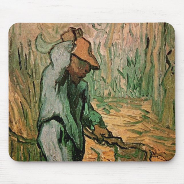 Mousepad Lenhador (segundo Millet) por Vincent van Gogh (Frente)