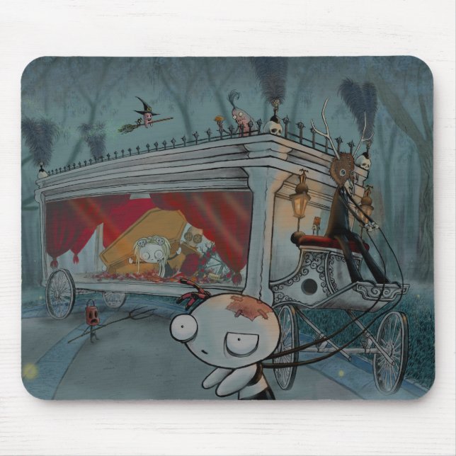 Mousepad Lenore: carruagem funerária (Frente)