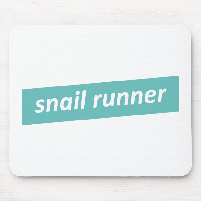 Mousepad Lento Runner. Snail Runner (Frente)