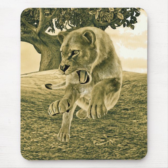 Mousepad Leoa Caçadora (Frente)