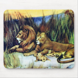 Mousepad Leões do vintage