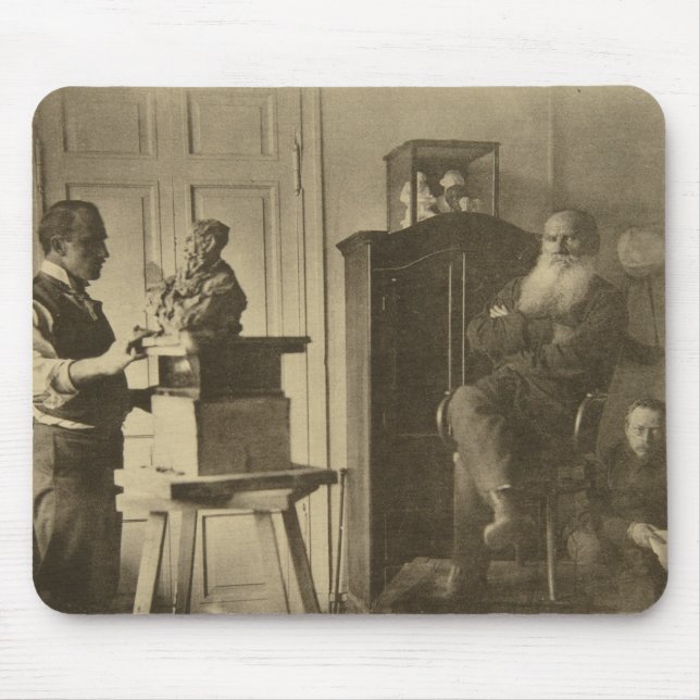 Mousepad Léon Tolstói e o príncipe Paolo do escultor (Frente)