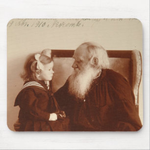 Mousepad Leon Tolstoy com sua neta, Tatiana