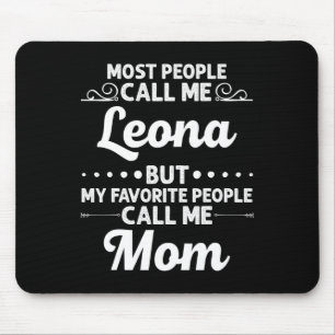 Mousepad Leona Gift Name Funny Dia de as mães Personalizado