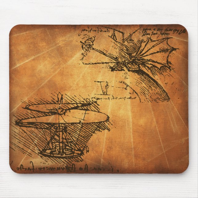 Mousepad Leonardo da Vinci (Frente)