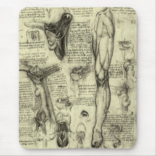 Mousepad Leonardo da Vinci Antiga Anatomia Humana Laringe P