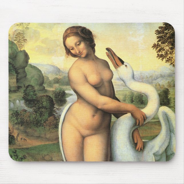 Mousepad Leonardo da Vinci, Leda e o Cisne (Frente)