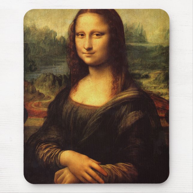 Mousepad LEONARDO DA VINCI - Mona Lisa, La Gioconda 1503 (Frente)