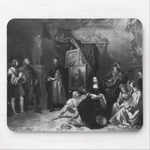 Mousepad Leonardo da Vinci que pinta o Gioconda