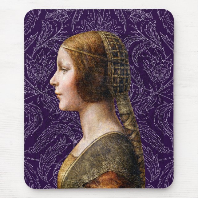 Mousepad Leonardo da Vinci Retrato La Bella Principessa (Frente)